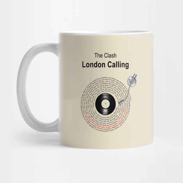 LONDON CALLING LYRICS ILLUSTRATIONS by Vansa Design